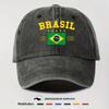A Unisex Baseball Cap Featuring The BRASIL Flag Design Lightweight And Casual for Outdoor Sports Suitable for The Beach
