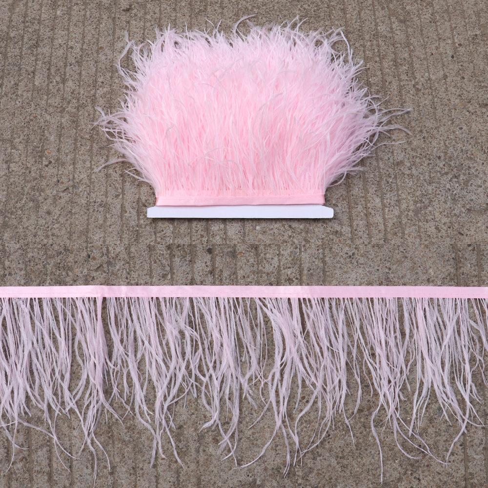 Thickened Encryption Ostrich Hair Cloth Edge 10-15Cm Feather Clothing Skirt Accessories