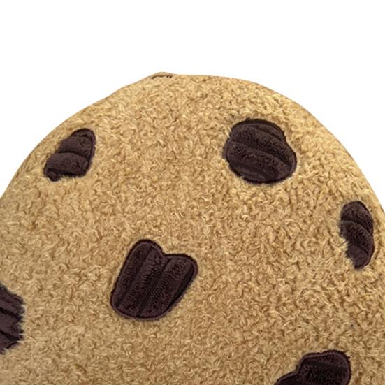 28/45cm Plush Seat Cushion Lovely Simulation Biscuit Shape Fluffy Sofa Pillow Hip Protective PP Cotton Filling Home Office Chair