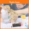 Kit de Bricolage Éducatif Scientifique Tyrannosaure Rex en Bois pour Enfants Apprentissage Pratique Pack Matériel J-22