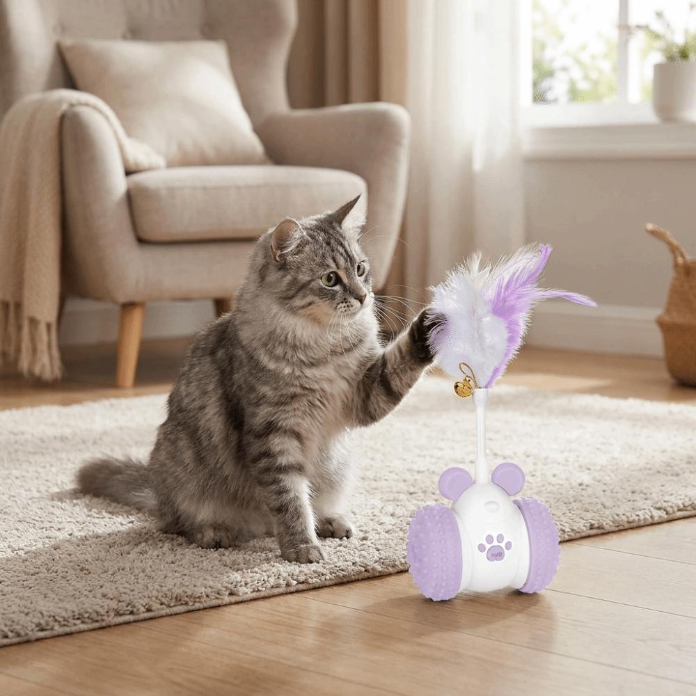 Intelligent Obstacle Avoidance Automatic Mouse Car Cat Toy Interactive Pet Toy Indoor Playing