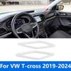 Interior Accessories For Volkswagen T-Cross Tcross 2024 Carbon Fiber Window A Pillar Speaker Cover Trim