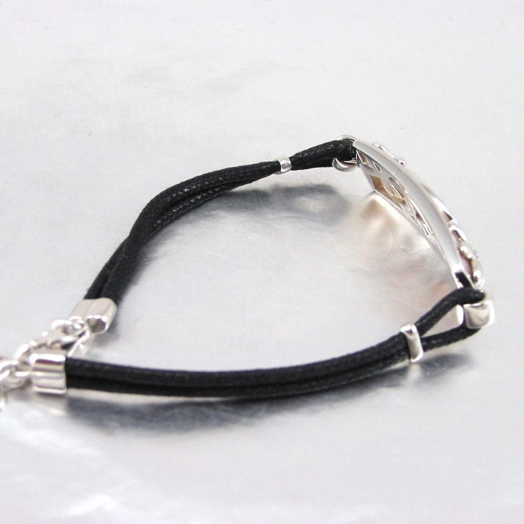 Altesse [F6989] - Silver Bracelet 'Rêve En Nacre' Pink - 35x11 Mm