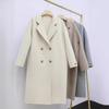 Women's Double-Sided Cashmere Mid-Length Double-Breasted Coat - Trendy, Loose, Thickened Fall & Winter Outerwear