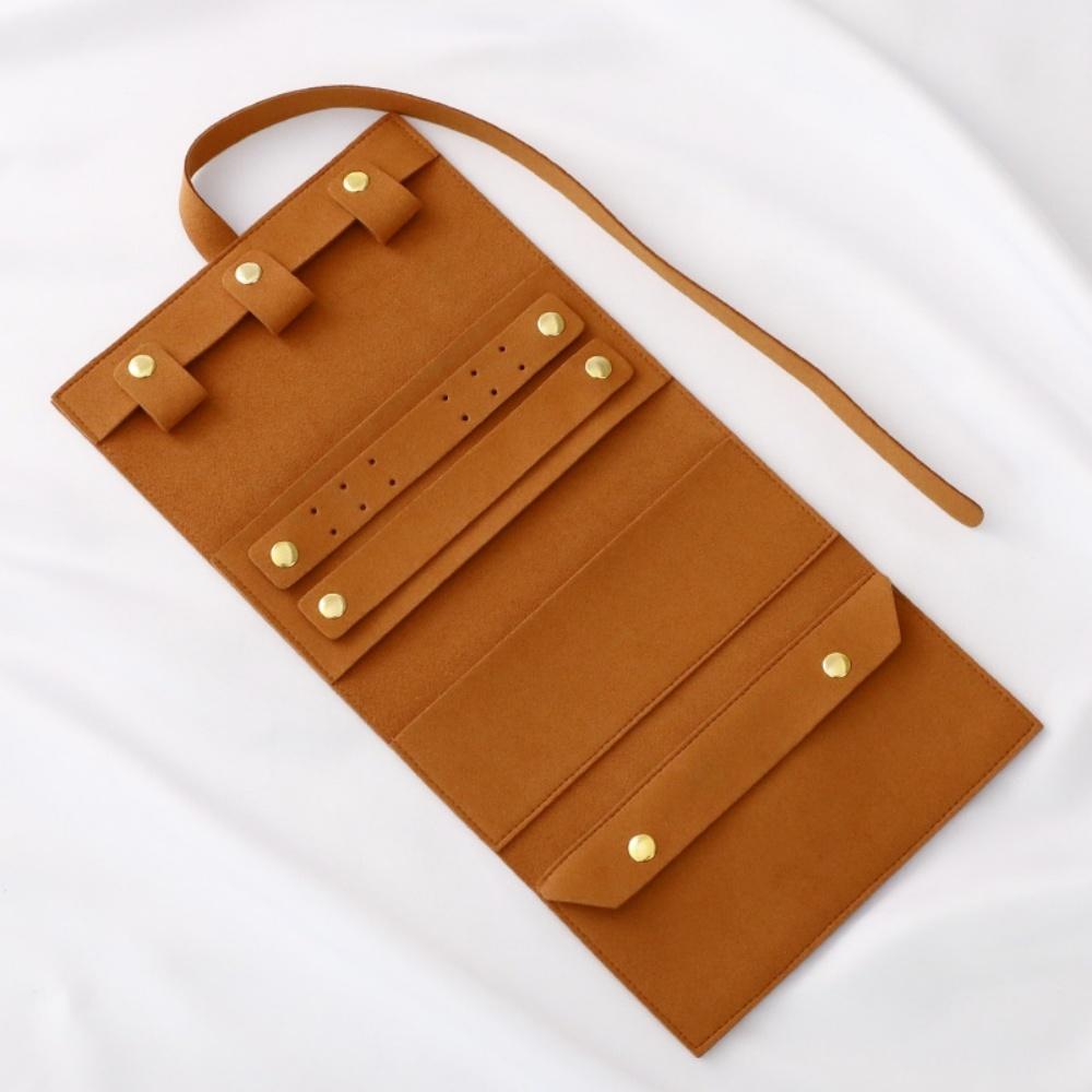 Jewelry Roll Bag High-Quality Foldable Jewelry Storage Organizer Travel Jewelry Storage Superficial Fiber For Travel Home