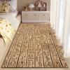 Area Rug, Ancient Egyptian Hieroglyphs Wall Carving Stone Print, Living Room Decor, Non-Slip Mat