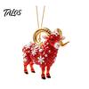 Festive Home Decor Goat Christmas Tree Pendant, Durable Acrylic Hanging Ornament, Not Easy Holiday Ornament Collection to Fade Decorative Charms
