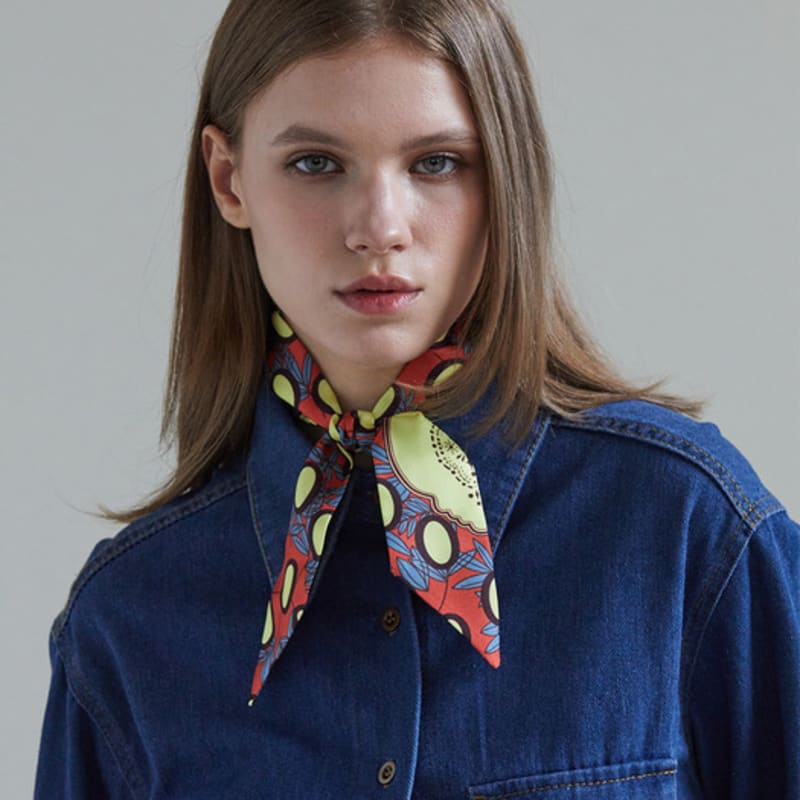 ANA MAISON New Jeans Twilly Silk Scarf [PMT-1412]