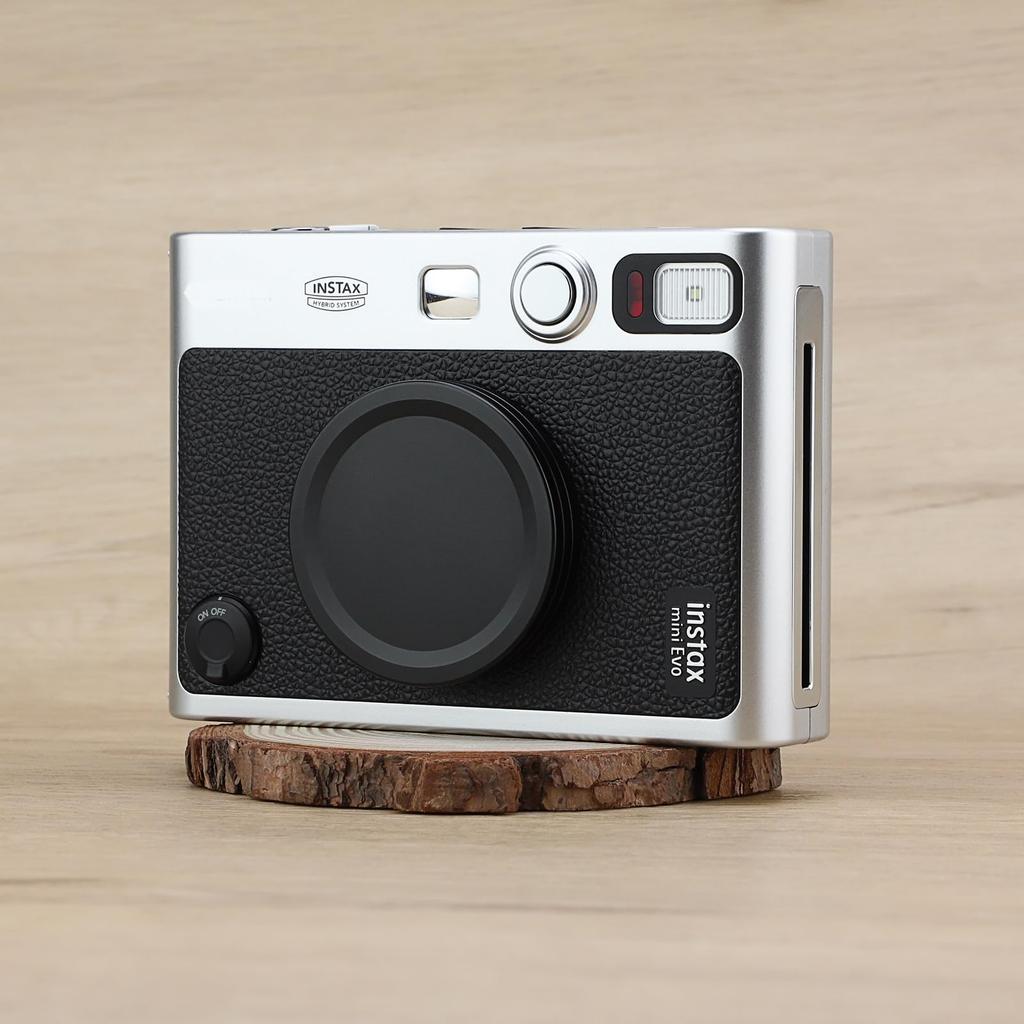 Haoge Metal Lens Cap for Fujifilm Instax Mini Evo Film Photo Camera Accessories Lens Black Cover,