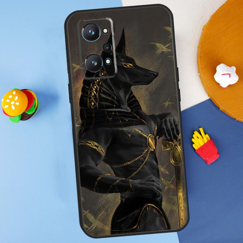 Anubis Ankh Egyptian God For Realme 11 10 12 13 14 Pro Plus GT 5 6 6T GT7 Pro C61 C53 C51 C21Y C25S C55 C67 C75 Case