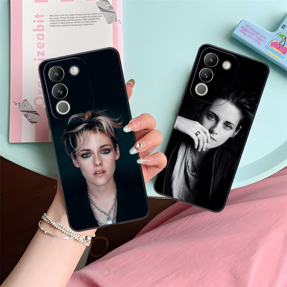 Kristen Stewart Mobile Cell Phone Case for VIVO V60 V50 V40 V30 V29 V27 V25 V23 Pro Lite 5G Colorful Printing Cover Luxury Cover