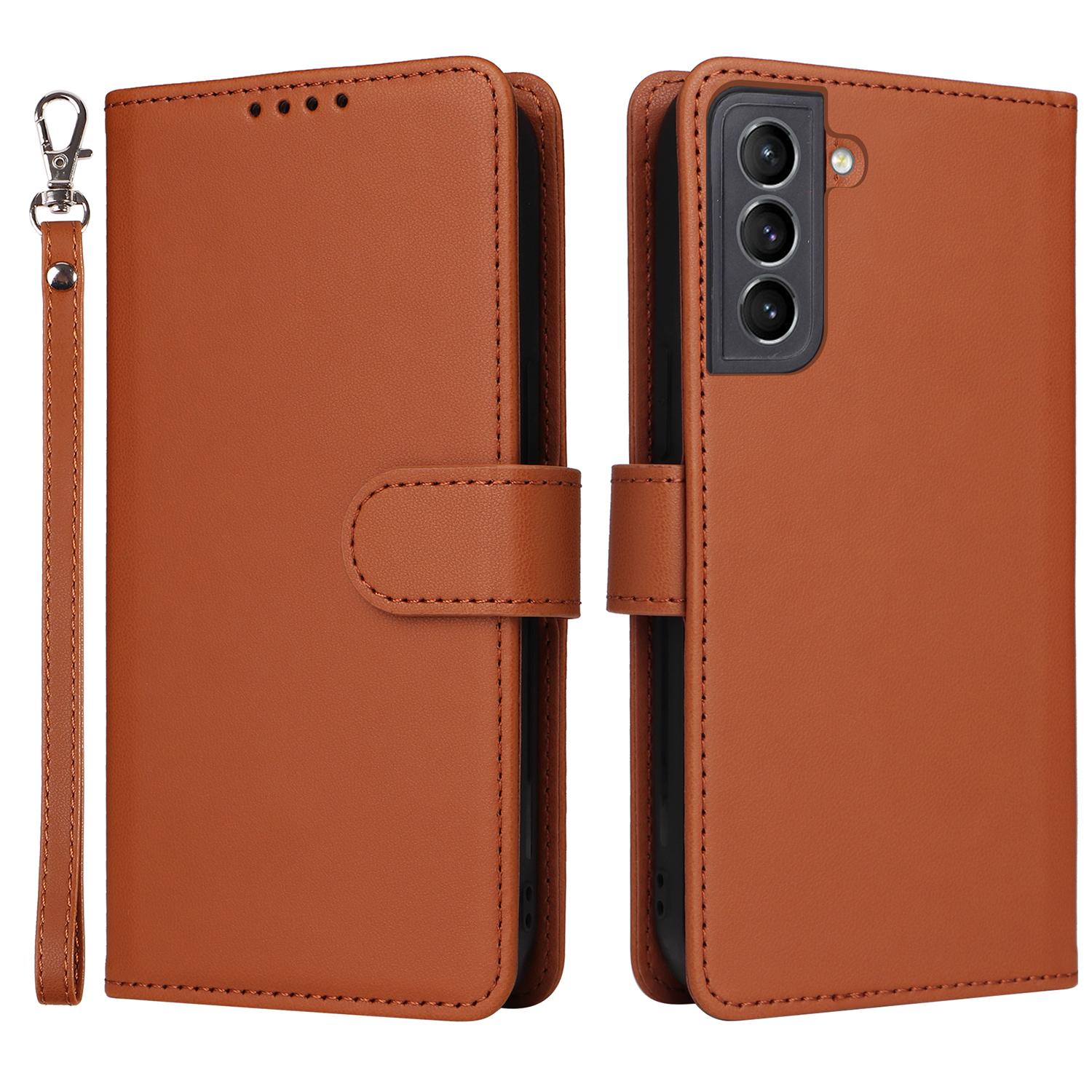 

BETOPNICE 005 For Samsung Galaxy S21 4G/S21 5G Cell Phone Case Anti-shock Detachable PU Leather Shell E