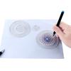 3337 Bulk 10,000 Flower Ruler Painting Set, Creative Painting Art Painting Template Ruler Student Stationery