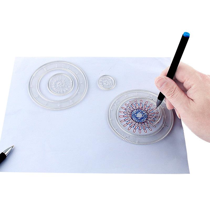 3337 Bulk 10,000 Flower Ruler Painting Set, Creative Painting Art Painting Template Ruler Student Stationery