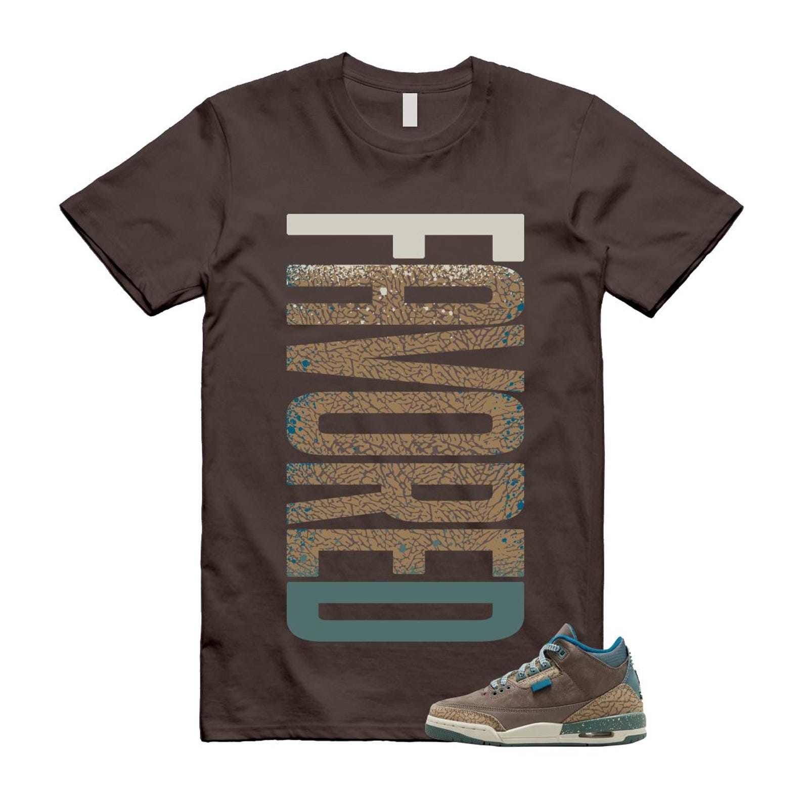 3 We Outside Olive Grey Green Abyss Khaki Sea Glass Brown T Shirt Match FAVORED M