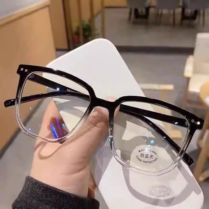 Gradient Trend Korean Style Oversized Blue Light Blocking Eyeglass Frame