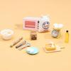 22Pcs Miniature Dollhouse Accessories Mini Stuff with Stand Mixer Kitchen Scale Flour Rolling Pin for Dollhouse Kitchen Toys