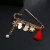Jewelry Clothing decor Tassel Xmas Costumes Christmas Brooch Santa Claus Badge Pins