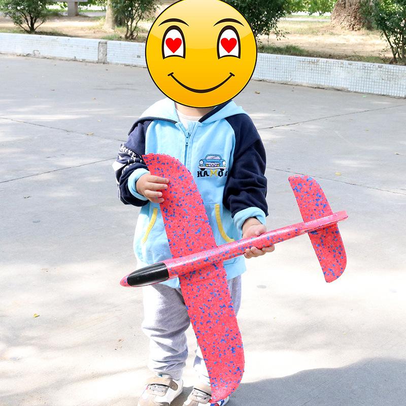 48cm Colorful EPP Foam Hand-Throw Airplane - Stunt Boomerang, Drop-Resistant Parent-Child Toy