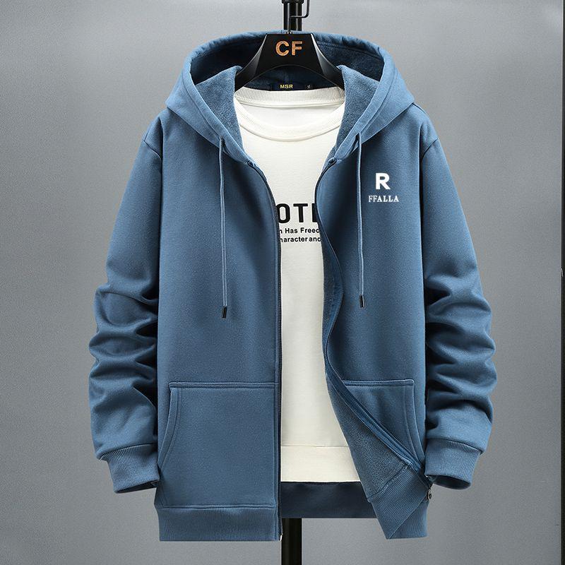 

Мужской кардиган с капюшоном из плюша — новая мода, осень/зима, размер плюс, свободная куртка 12XL