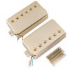 Artec LPA210 Alnico 5 Covered Humbucker Pickup for Les Electric Gold of Paul-Style Guitar, (Set 2)