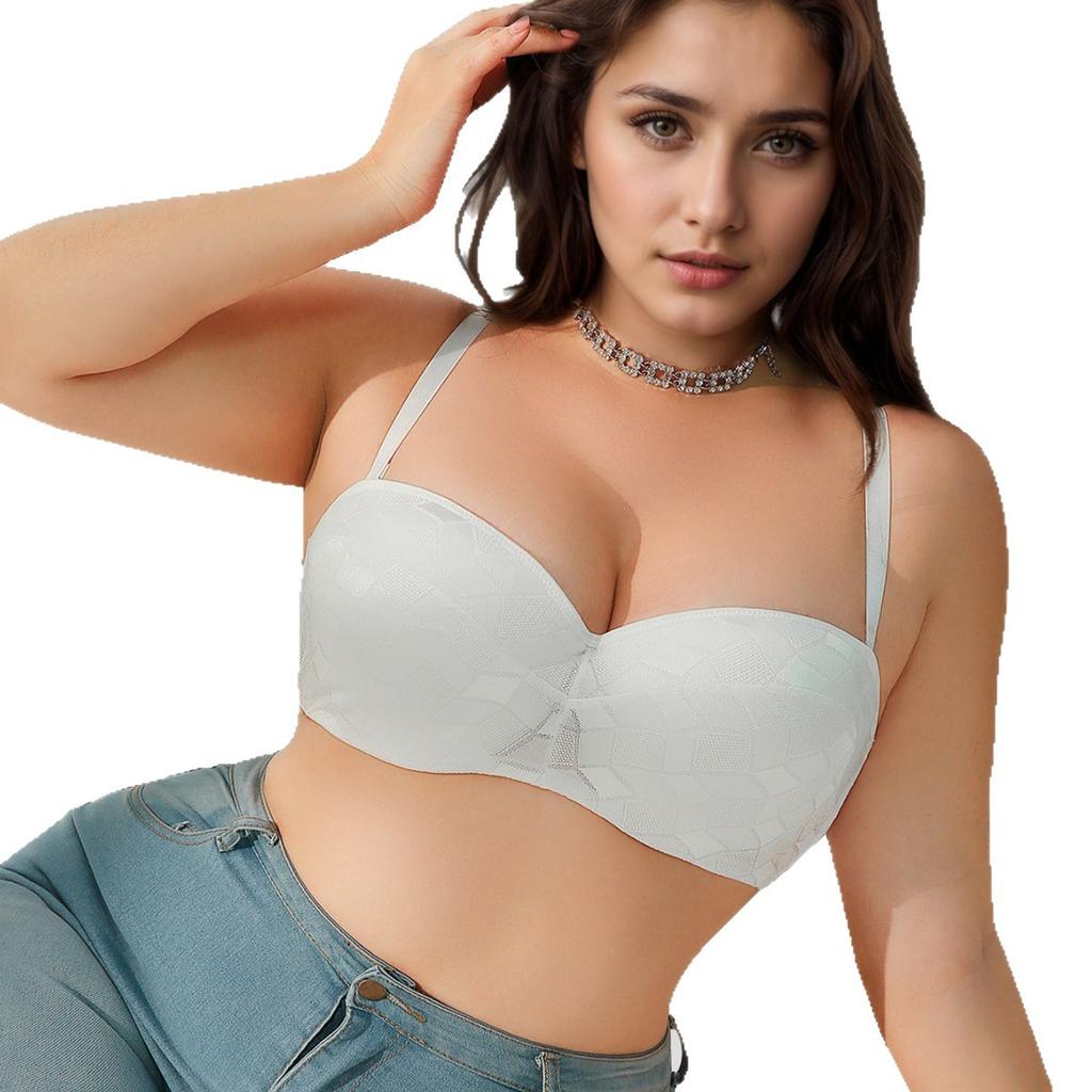 Small Chest Push-up Bra with Anti-sagging Comfortable and Seamless Half-cup Bra
