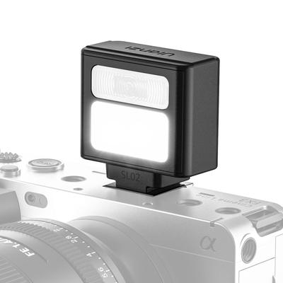 Ulanzi SL02 Mini-Kamera Mini-Blitz Manuelles Speedlight mit 5600K 6500K Farbe 4 Stufen Einzelkontakt Blitzschuh Praktischer Blitzlicht-Blitz für und Olympus