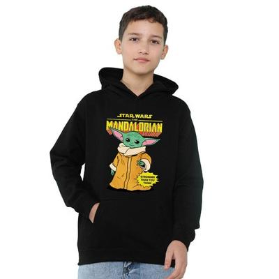 Childrens/Kids Strong Grogu Heather Pullover Hoodie