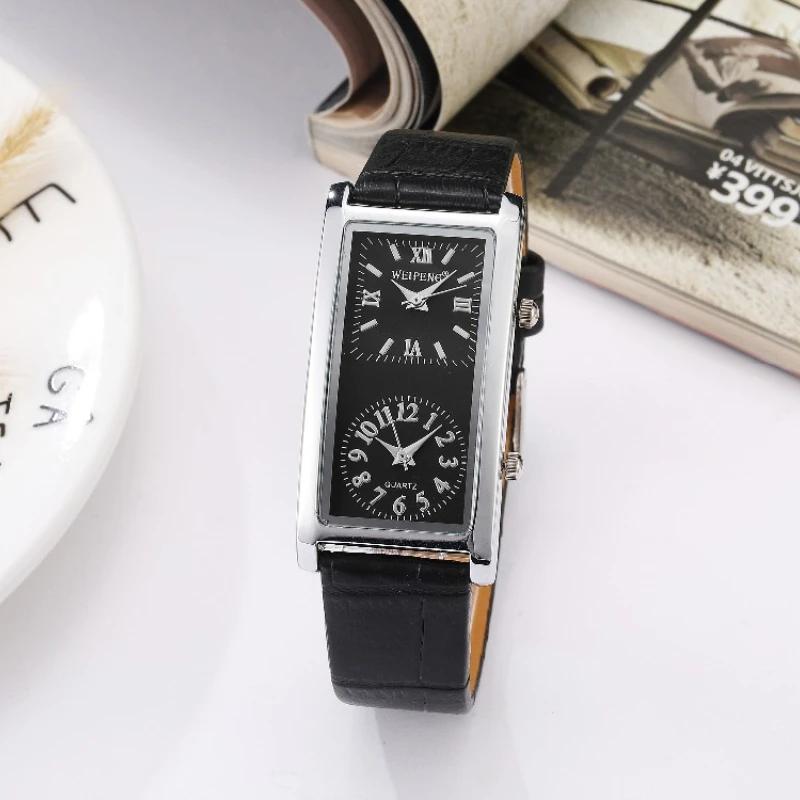 

Fashion Leisure Business Dual Time Zones Dual Dial Watches for Man Woman Couple Watch Quartz Watches Relogio Feminino Montre