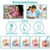 Suport pentru creion/pix de scris pentru copii 5/10/20 buc. Mâner siliconic asistat Orteză pentru postură pentru elevi Învățare și Practică