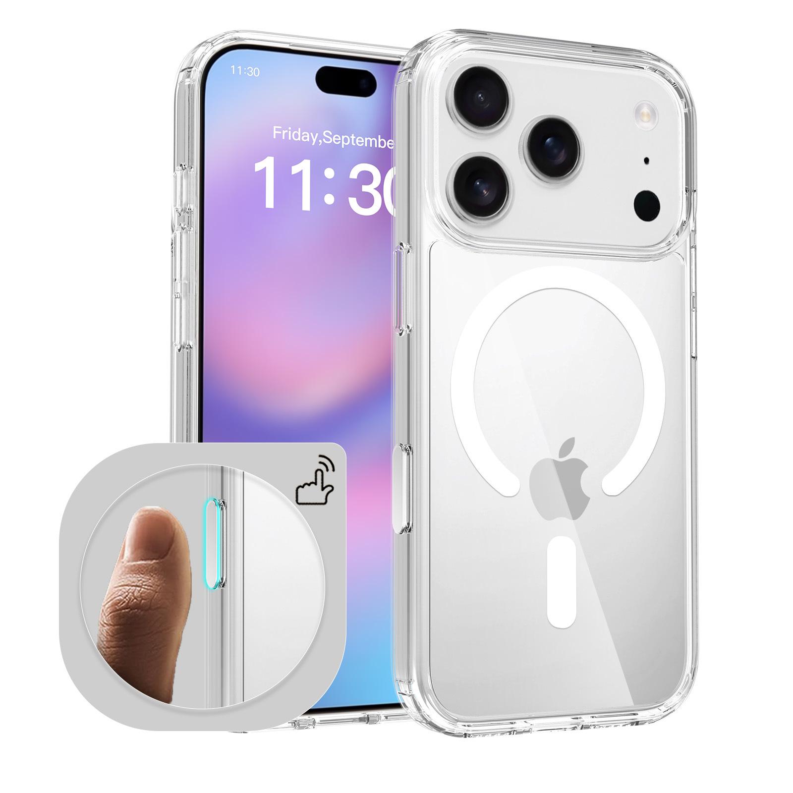 Apple 17 Pro Max Anti-Yellowing Transparent Magnetic Shockproof Case iPhone 17