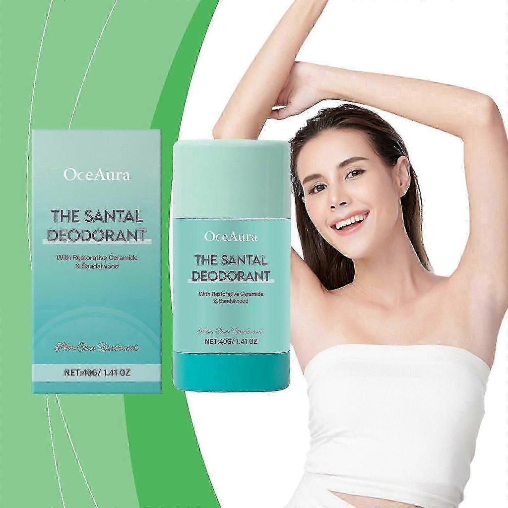 Das Santal Deo Hautpflege Deodorant - 72H Geruchsschutz mit Ceramid & Sandelholz, Vollständig Natürlich