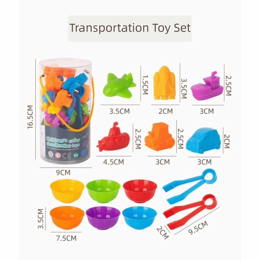 Multiple Colors Rainbow Counting Toy Bear & Dinosaur Shapes Classification Toy  Family Play