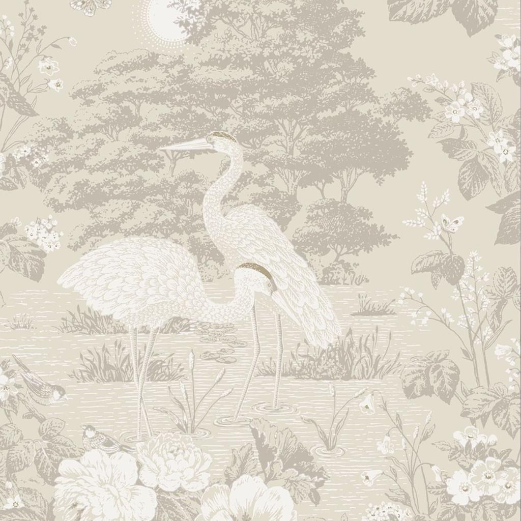 Belgravia Izumi Crane Wallpaper