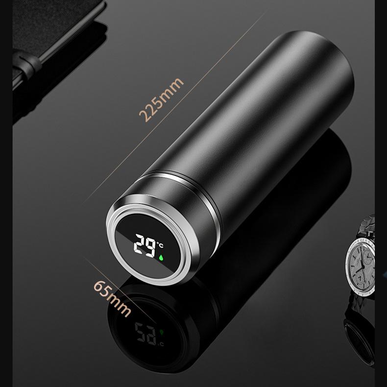 New Thermos Stainless Steel Digital Water Cup Intelligent Temperature Measurement Business Office Gift Cup Tea Separation Cup