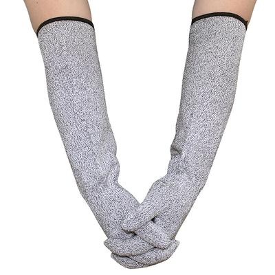 Langärmelige schnittfeste Handschuhe, Verlängerter 5-stufiger Leichter und Flexibler Schnittfester Armschutz Arbeitshandschuhe