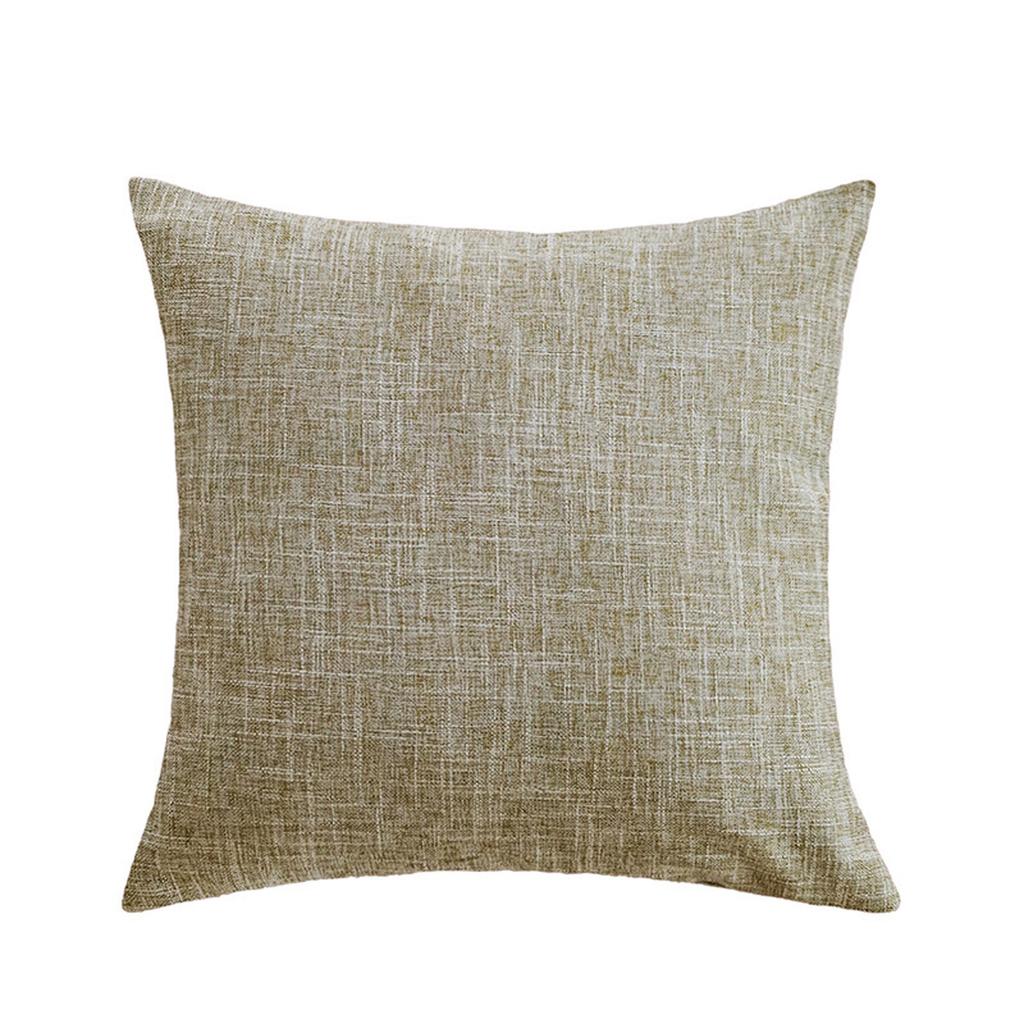 Linen Sofa Pillow Cover Bedside Cushion Living Room Cushion Chair Back Cushion Car Waist Pillow