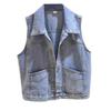 American Loose Women's Denim Vest Sleeveless Vest Short Jacket Thin Jacket