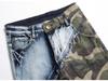 2023 Herren Slim Elastic Camouflage Color Block Skinny Jeans 3132