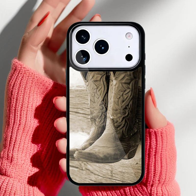 Rustic Brown Western Country Leather soft Phone Case for iPhone 17 Air 16e 15 14 13 Pro Max Back Cover for 12 11 Pro Coque