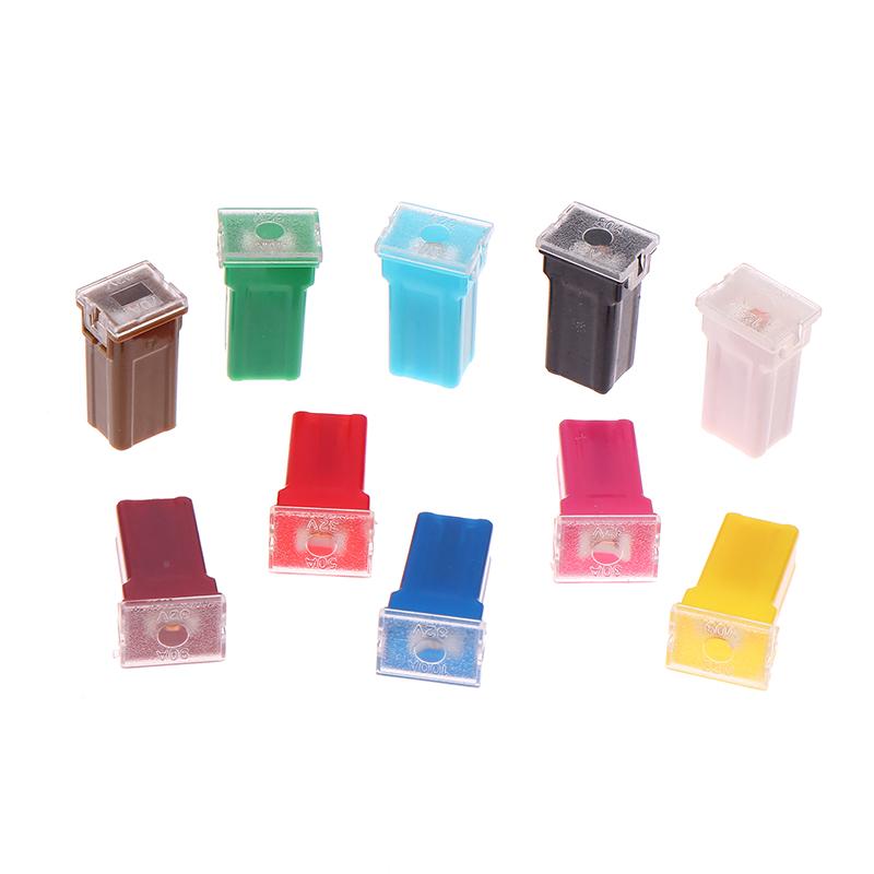 5Pcs Mini Square Fuse 20A 30A 40A 50A 60A Set Automotive Car Fuse With Plastic Box Assortment Auto Fuse