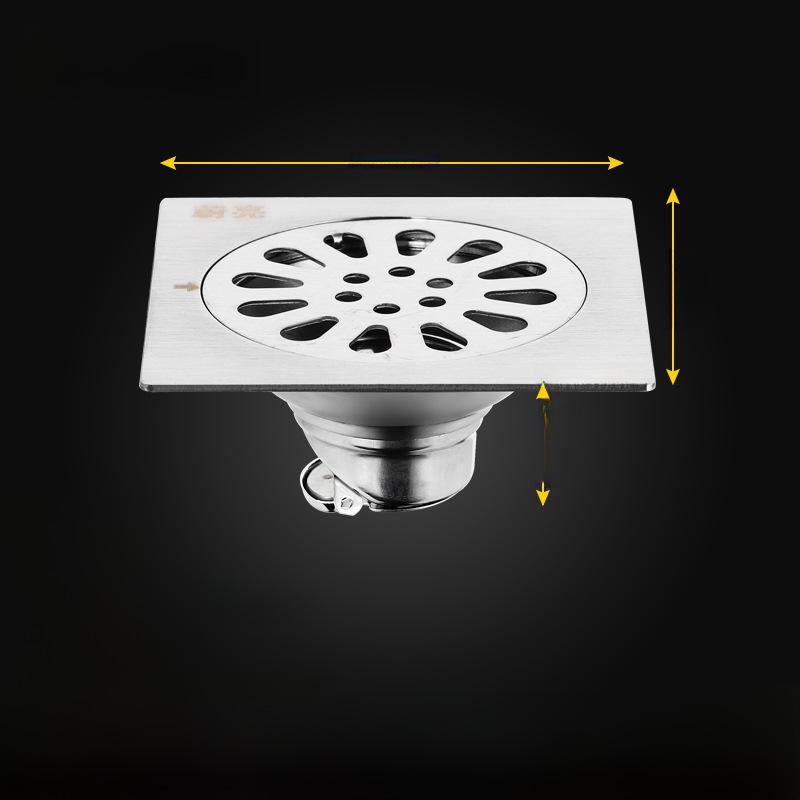 Sifon de podea din oțel inoxidabil 304, deodorant, pentru baie și mașină de spălat