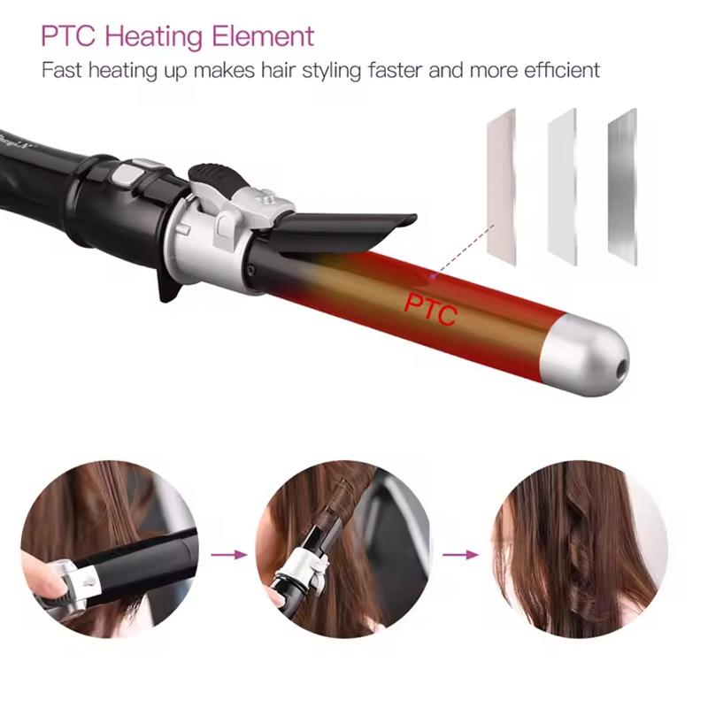 Automatic Rotating Electric Hair Curler Beauty Salon Tool Large Wave Hair Curling Iron Automatic Hair Styling Tool