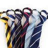 Men's 8cm Lazy Zipper Tie - Easy-Pull Formal Business Tie