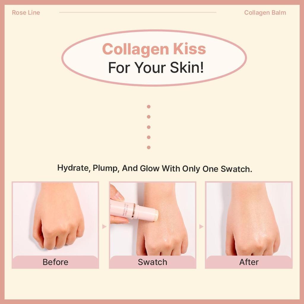 MIGUHARA Rose Collagen Glow Multi-Balm | Korean Skincare All-in-One Moisturizing Multi-Balm Stick (10g/0.35 oz)