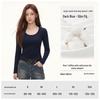 Women's Slim Fit U-Neck Short Sleeve T-Shirt - Flattering Pure Color, New Fashion Trend.