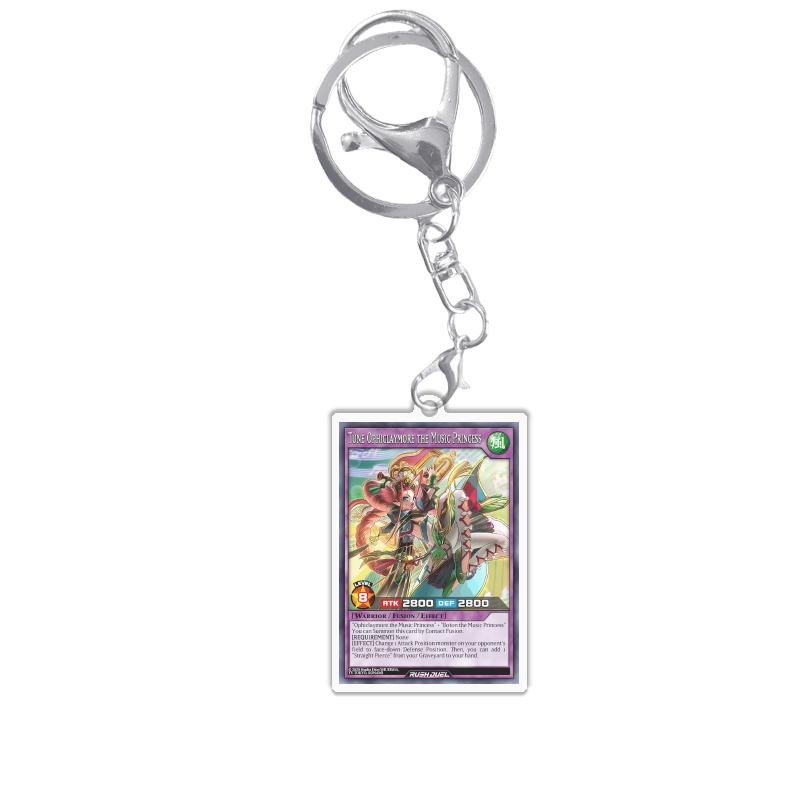 Keychains for Yugioh Rush Duel Rd Princess Cosmos Deathtacle Acrylic Pendant Backpack Ornament Decoration Anime Game Fans Gift