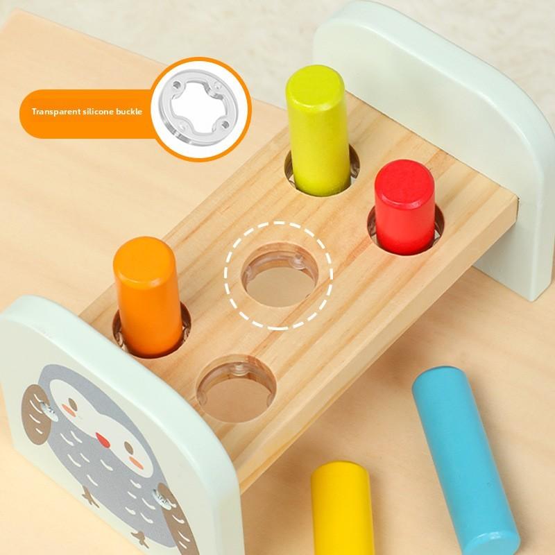 Toddler Wooden Puzzle And Pegging Block Set For Early Learning And Cognitive Skills Building