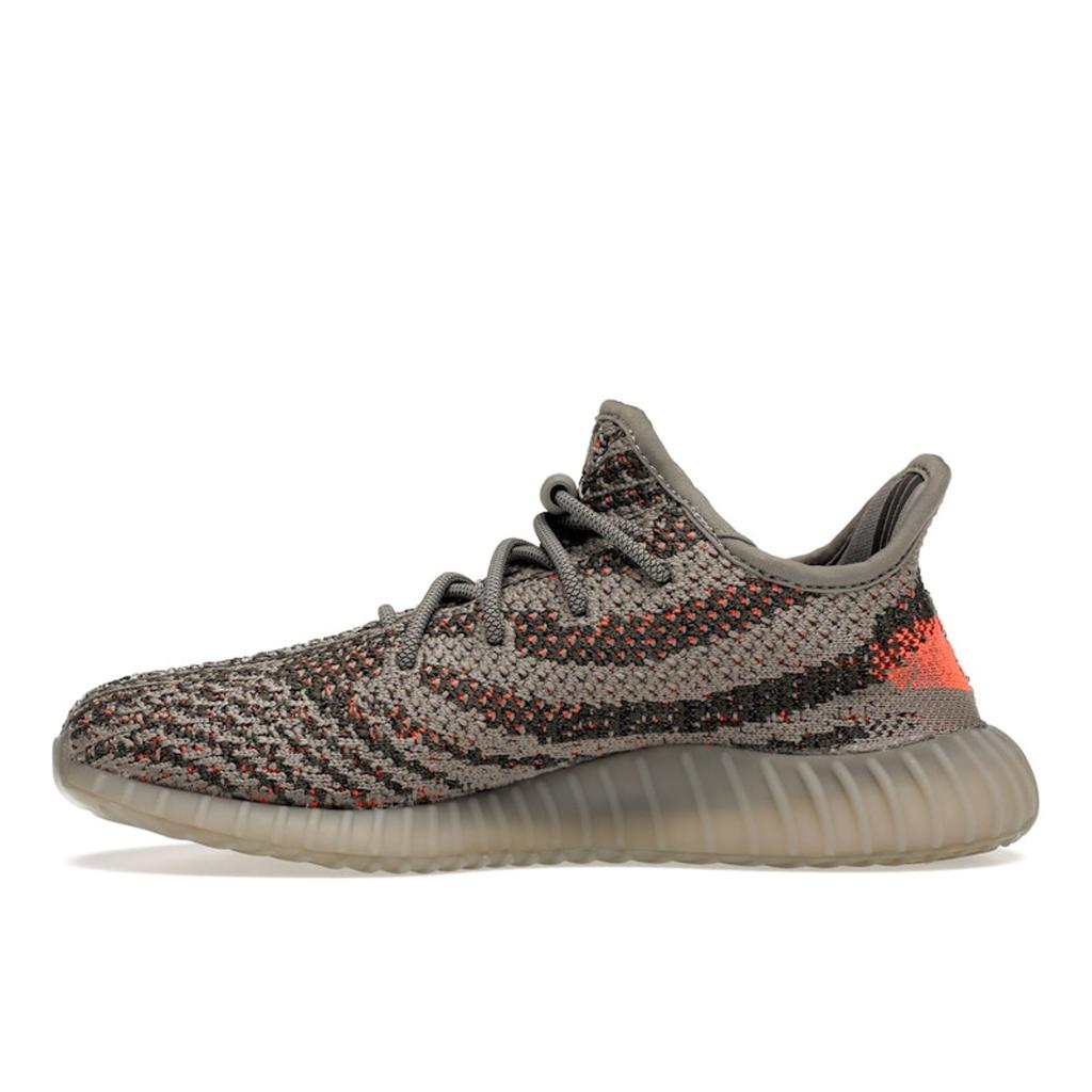 Adidas Yeezy Boost 350 V2 Kids Beluga Reflective Kids Sneakers Grey Steeple-Gray Solar-Red GW1230