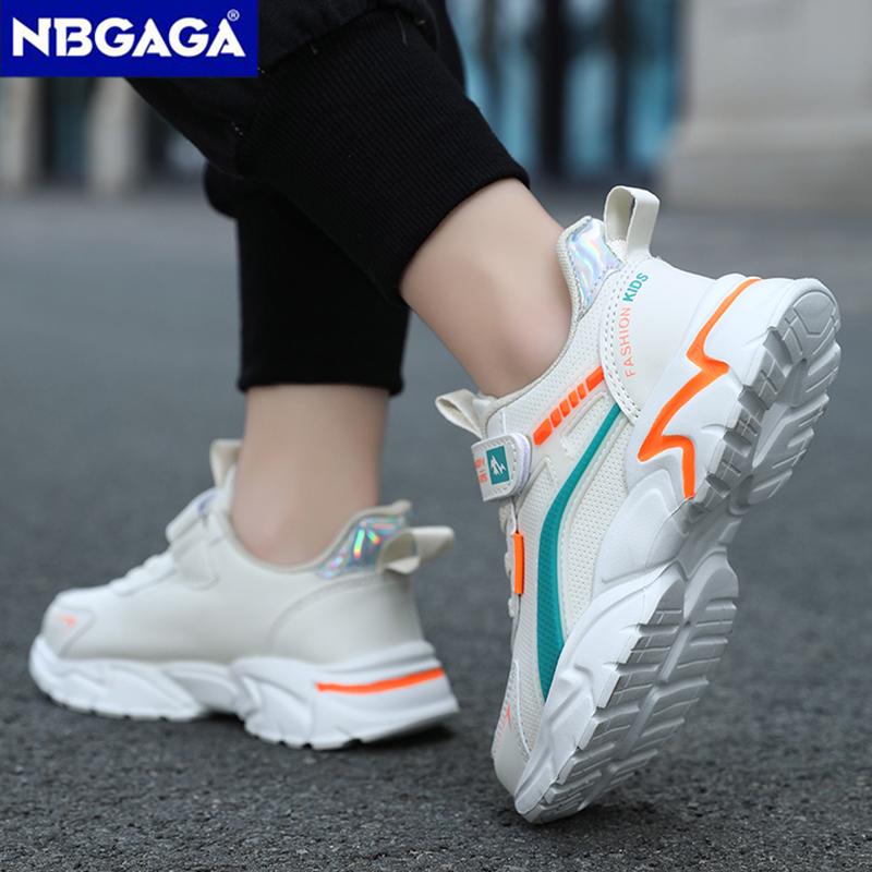Fashion Children's Leather Sneakers Sport Kids Boys Girls Casual Shoes Breathable Non Slip School Walkiing Footwear